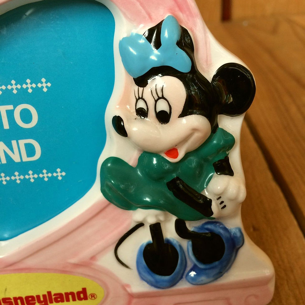サムネイル： 80'sヴィンテージDisney東京ディズニーランド*古い陶器製フォトスタンド
