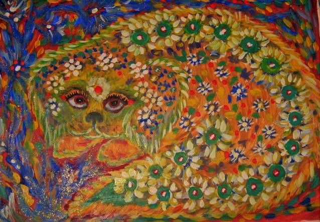 Собачка. Акрил.