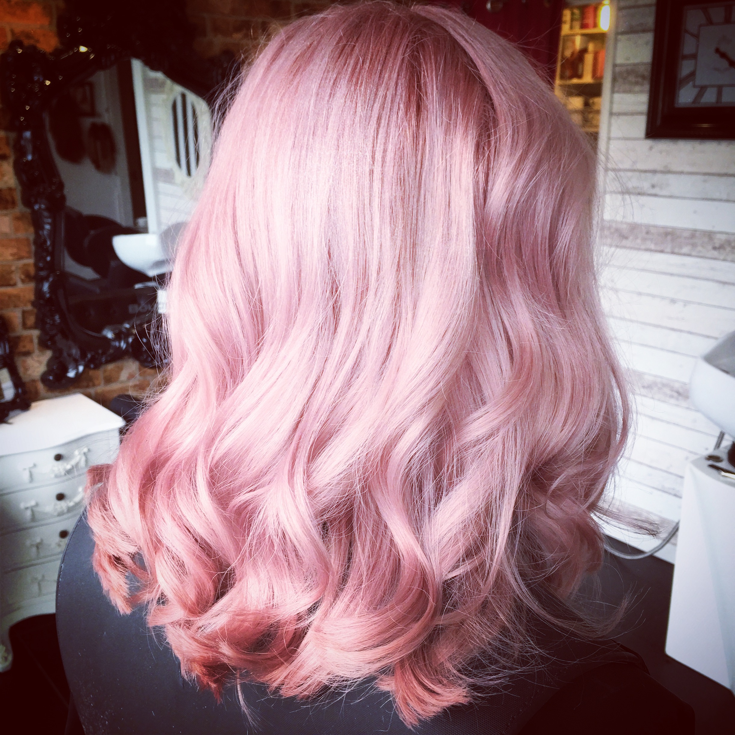 pink hair created using boreal professional products by hair experts