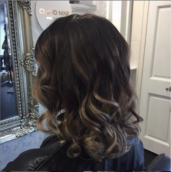soft and subtly balayage using soft highlight tones on dark brunette hair colour, only achievable in