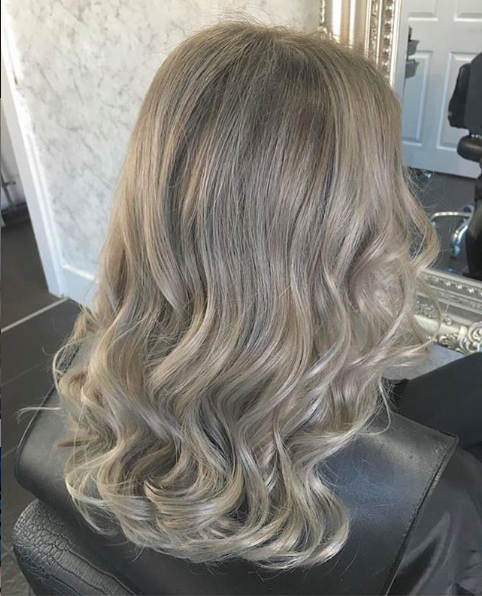 cleanest ash blonde with bond builder to keep hair quality and health