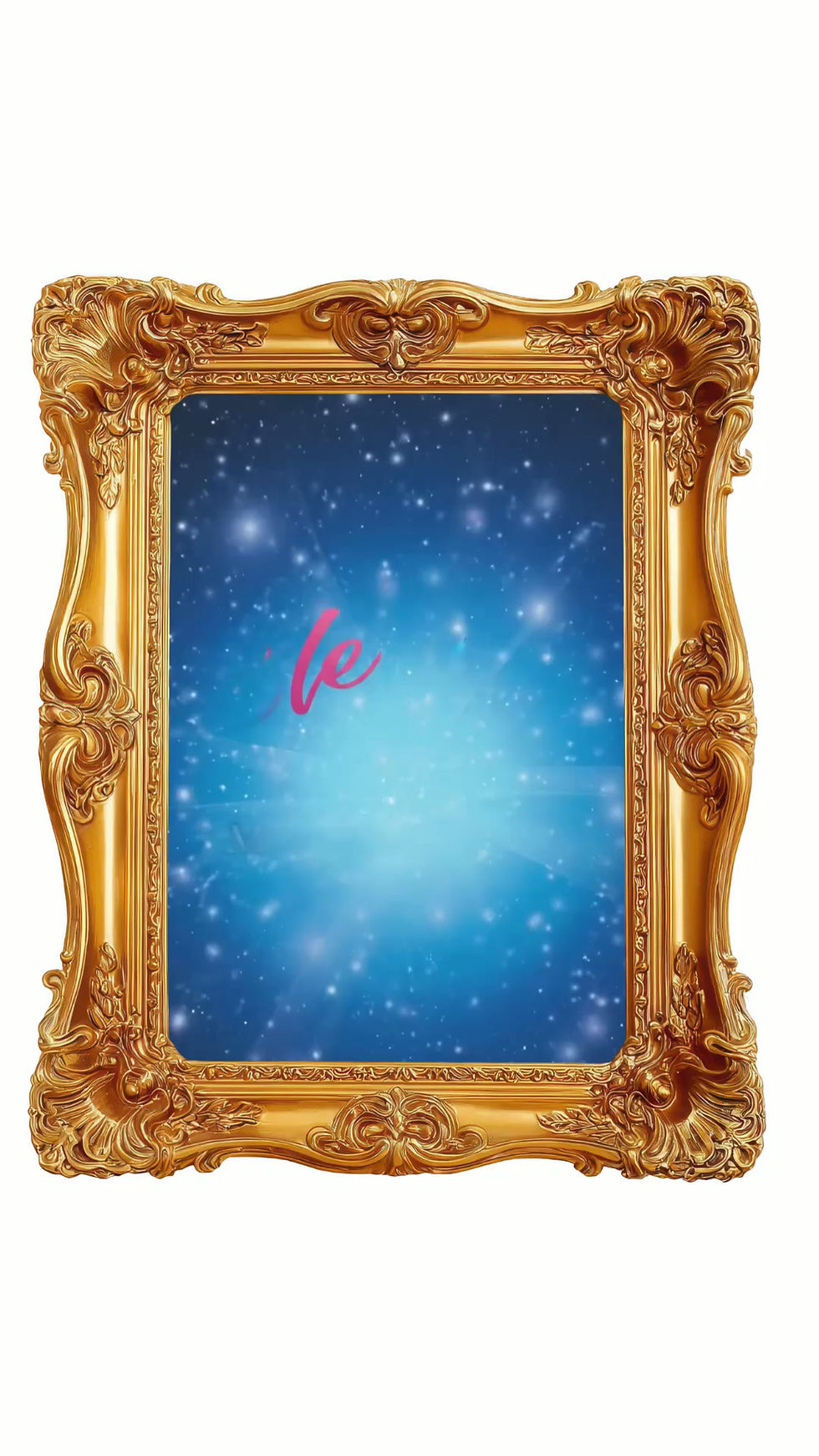 Video of the Stellar Events logo in a golden frame.
