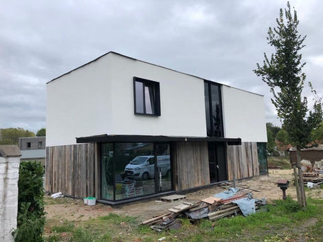 Realisatie gevelrenovatie crepi | Drenica Bouw