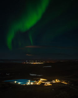 Photoshoot at Myvatn Natural Baths, at sunset and with northern lights.