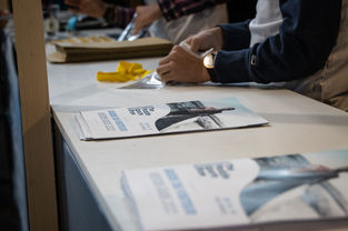 Media coverage at the Paddle Sports Show in Lyon, France.