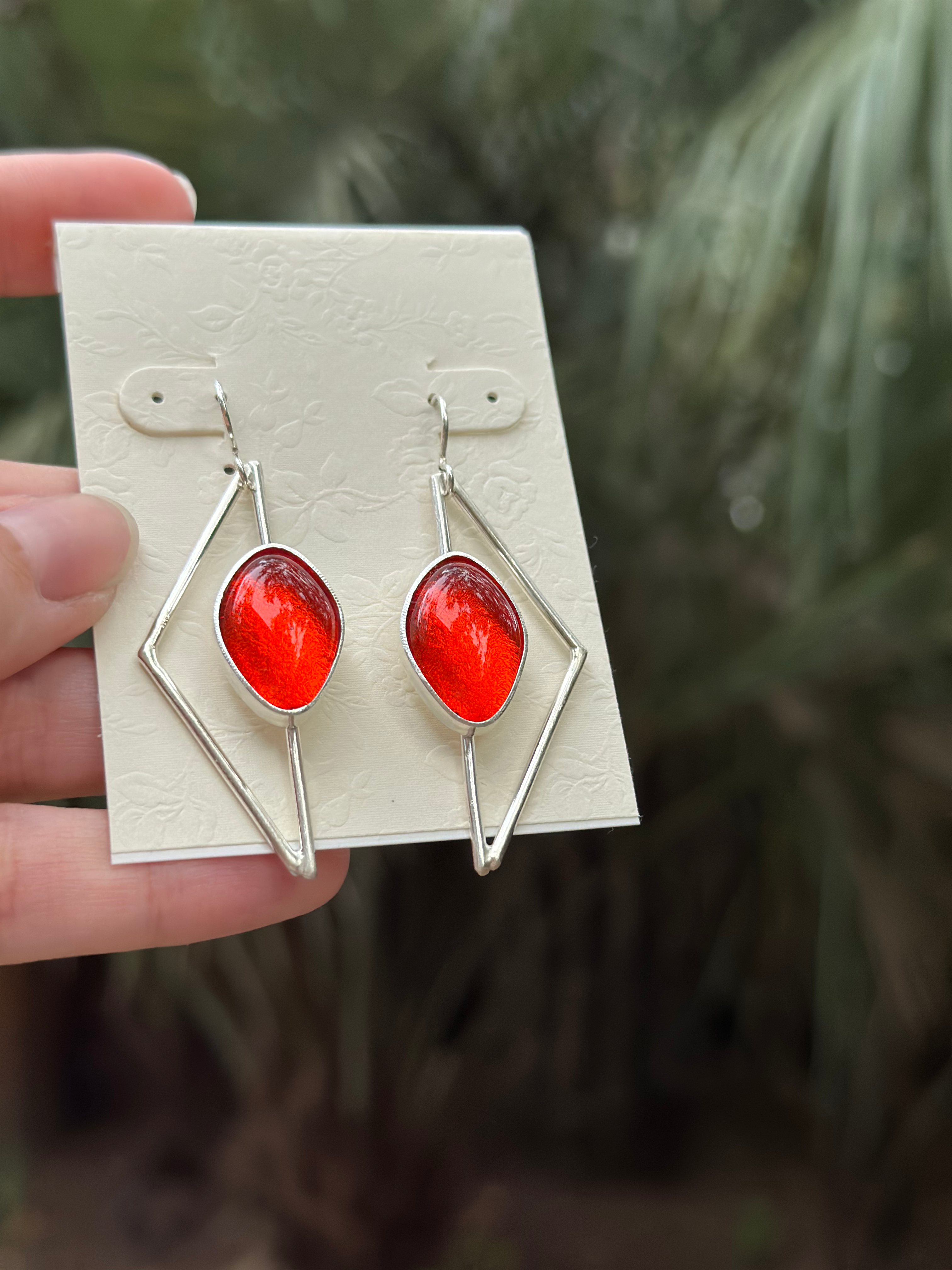 Half Diamond Earrings