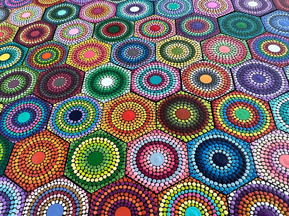 Thumbnail: Dot Painting Art Piece Everyone Welcome