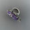 Thumbnail: Caged Series Granulated Charoite Ring