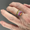 Thumbnail: Dot Painted Wood Ring A Day 2025 55/365 Arise