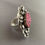 Thumbnail: Caged Series Granulated Cloud Cobaltan Calcite Ring