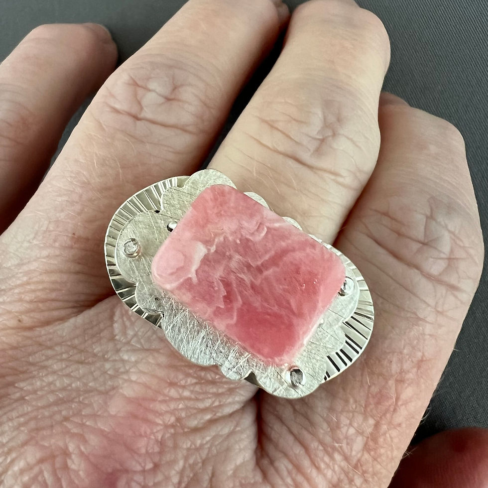 Thumbnail: Caged Rhodochrosite Ring A Day 2025 157/365 Pink