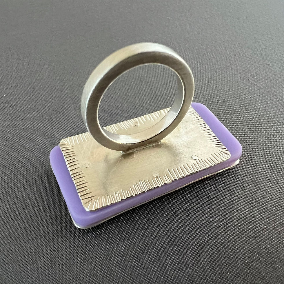 Thumbnail: Starburst Acrylic Sheet Ring A Day 2025 229/365 Lilac