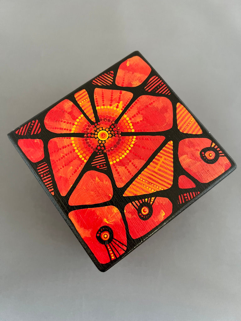 Thumbnail: Zen Dot Painted 3" Cube
