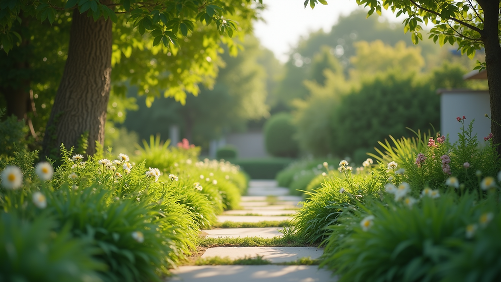 Eye-level view of a serene environment promoting relaxation