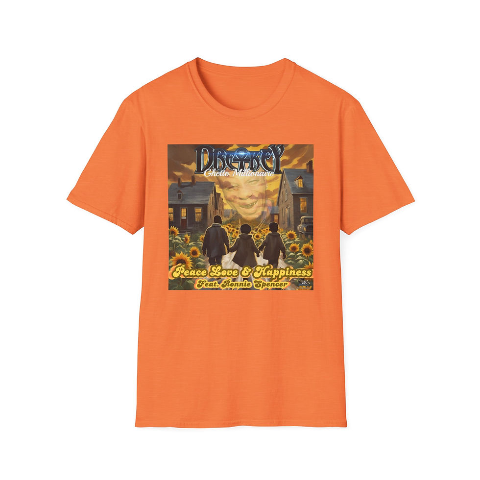 Miniaturebillede: Peace Love Happiness(Single)T-Shirt