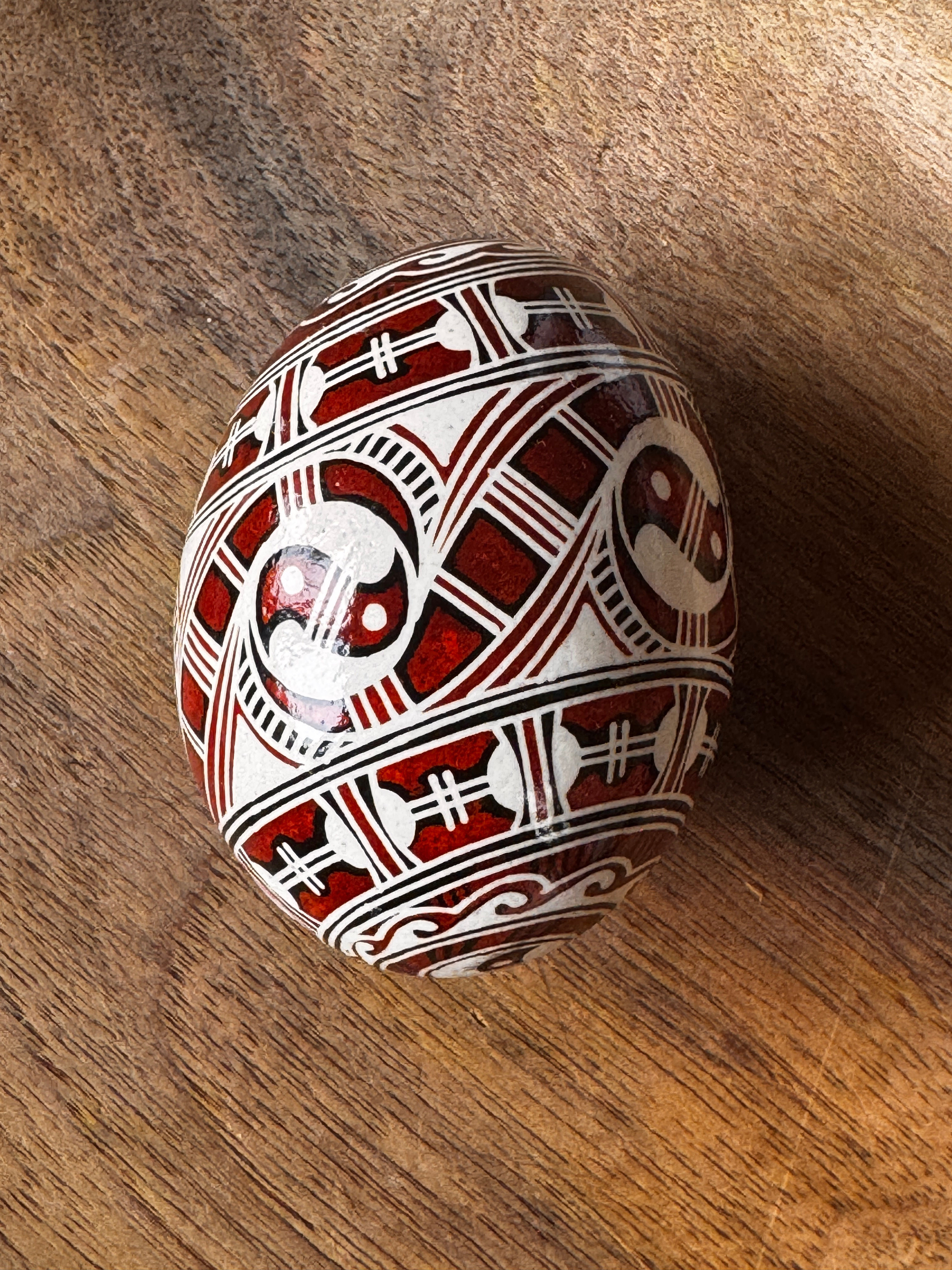 Pysanka (Ukrainian hand decorated chicken egg) 