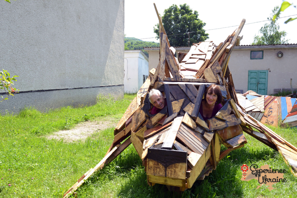Inside wooden fox-imp