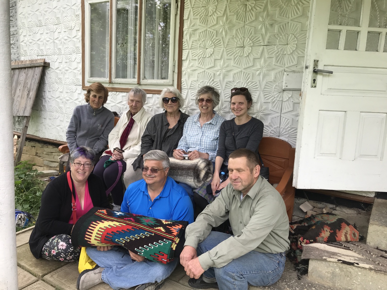 Visiting local weaver Maria in Yavoriv