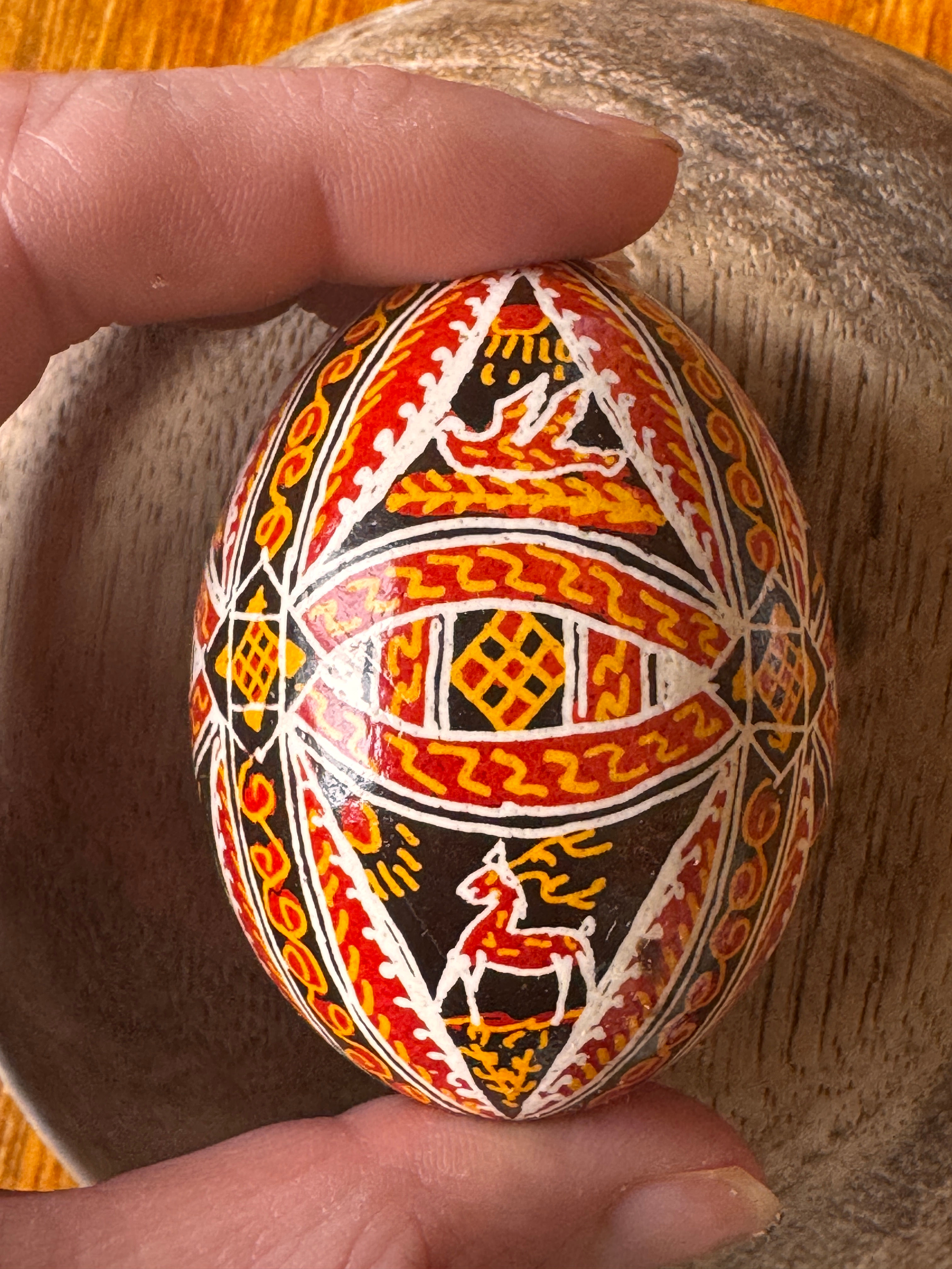 Pysanka (Ukrainian hand decorated chicken egg) 