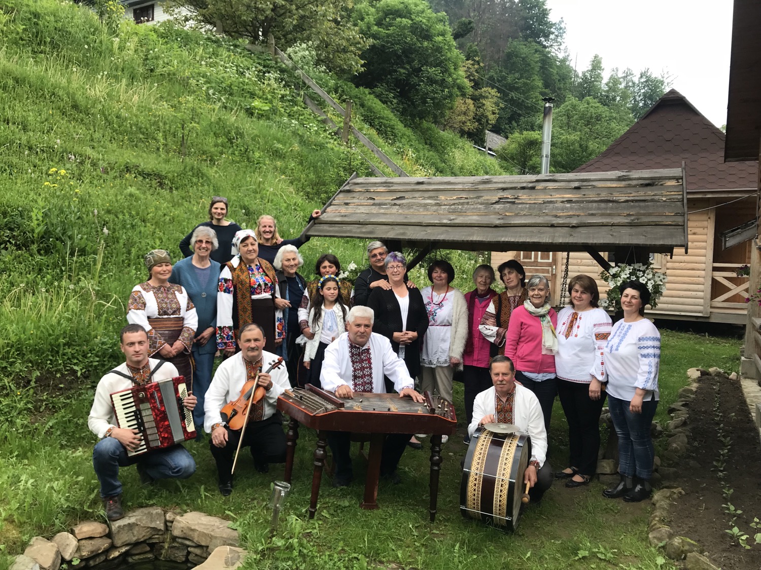 Last night party in the village with weavers