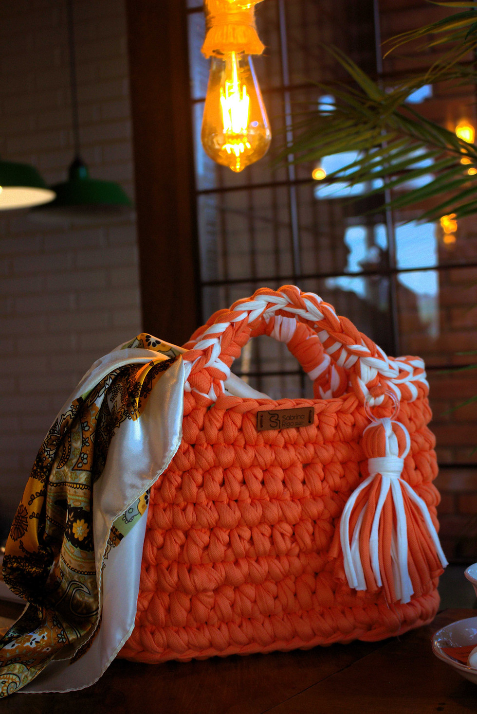 Miniatura: Bolsa de crochê Azurra