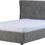 Thumbnail: Amelia Plus 4'6" Storage Bed in Dark Grey Fabric