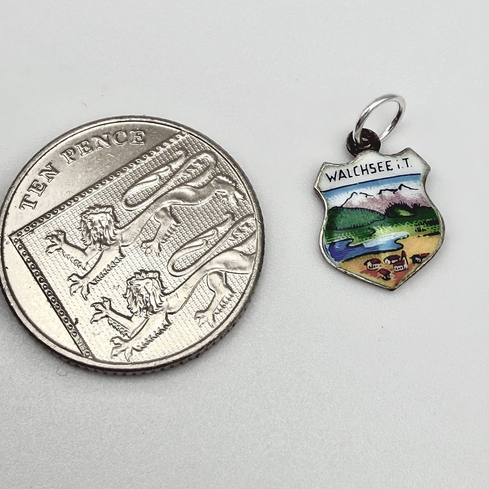 Thumbnail: Vintage 800 Silver Walchsee Travel Charm 