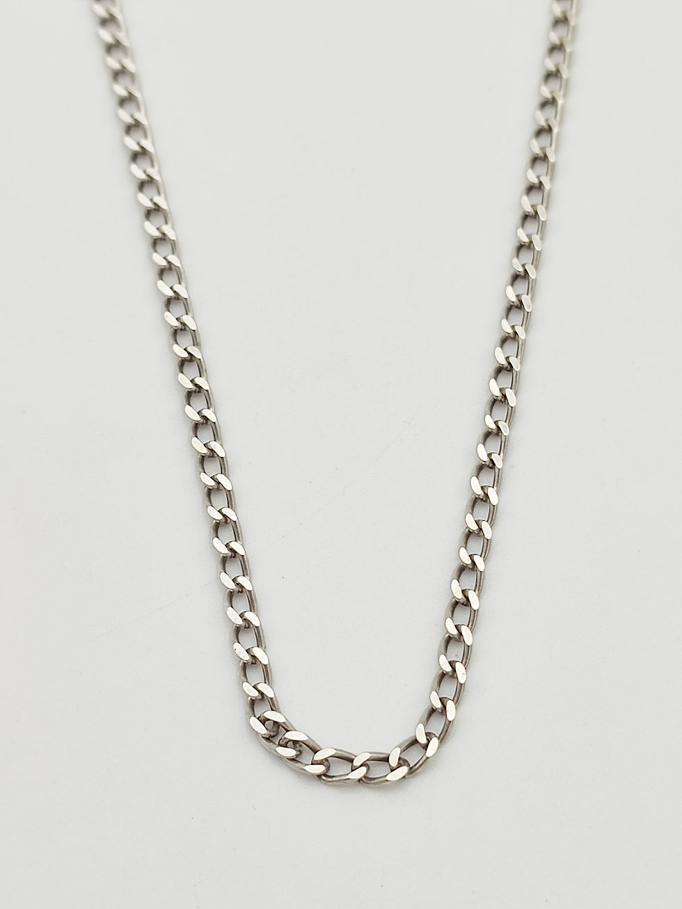 Vintage 925 Sterling Silver Curb Link Necklace