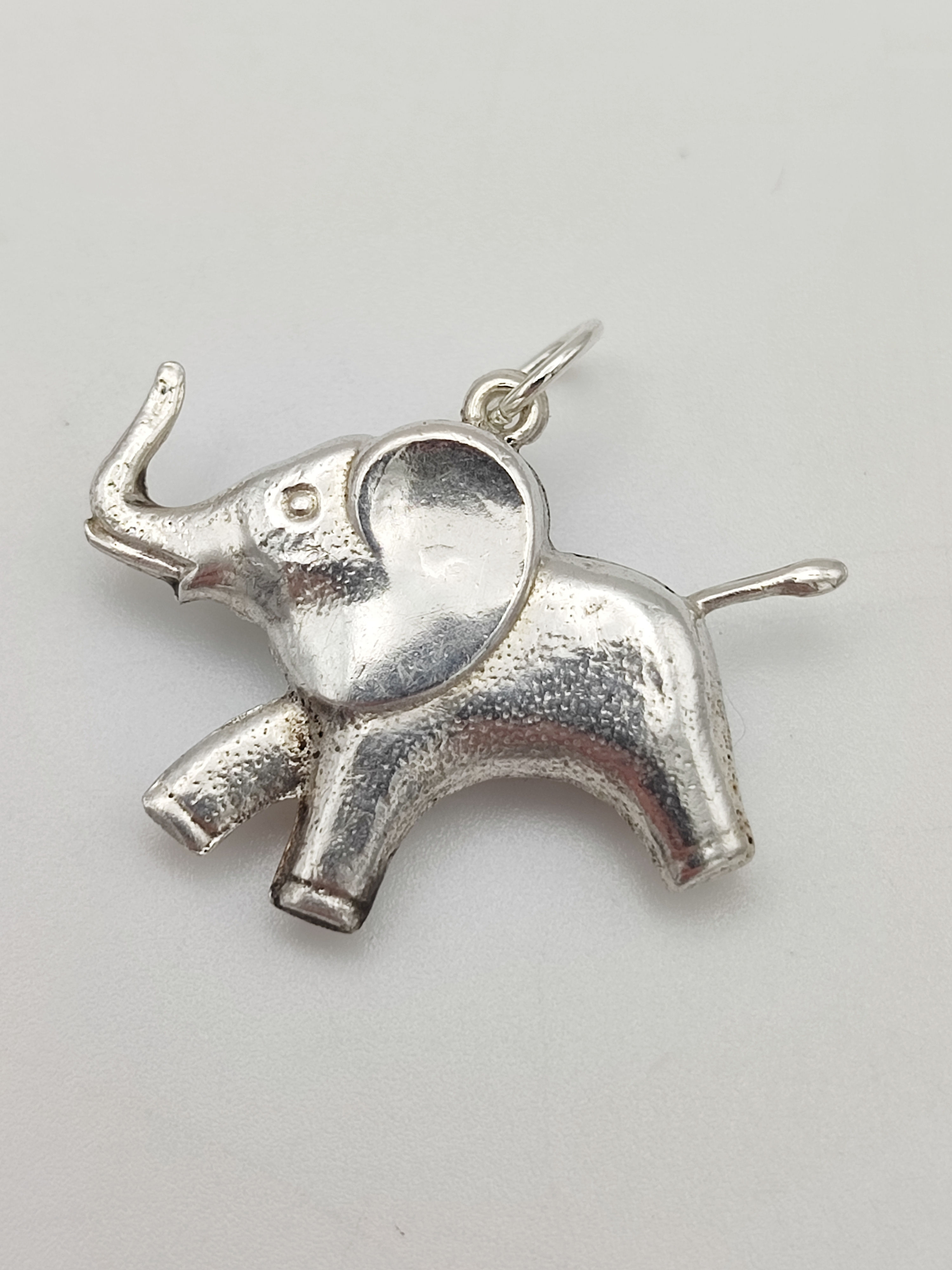 Vintage 925 Sterling Silver Elephant Charm 