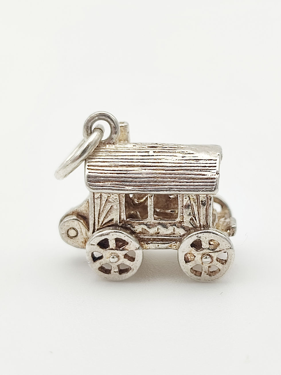 Vintage 925 Sterling Silver Gypsy Caravan Charm