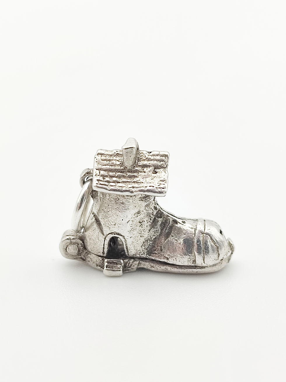 Vintage 925 Sterling Silver Old Lady Who Lives In A Shoe Charm