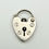 Thumbnail: Vintage 925 Sterling Silver Padlock Charm