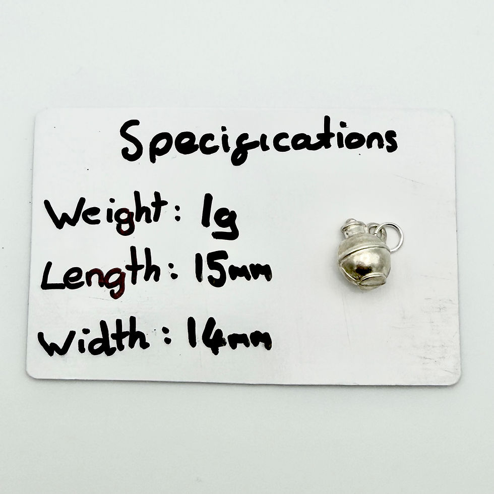 Thumbnail: Vintage 925 Sterling Silver Jug Charm Pendant