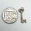 Thumbnail: Vintage 925 Sterling Silver 21 Key Charm