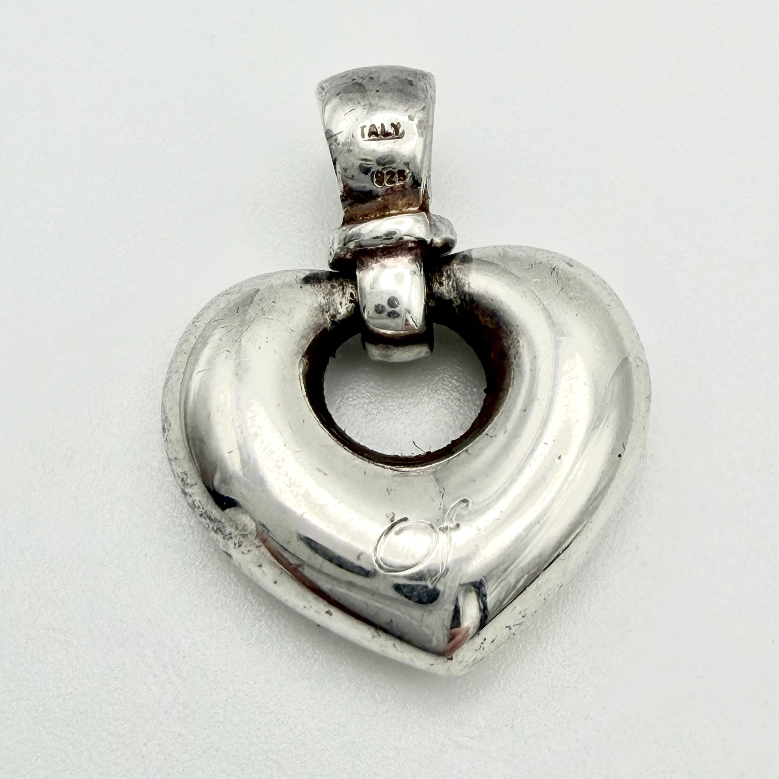 Vintage 925 Sterling Silver Heart Pendant