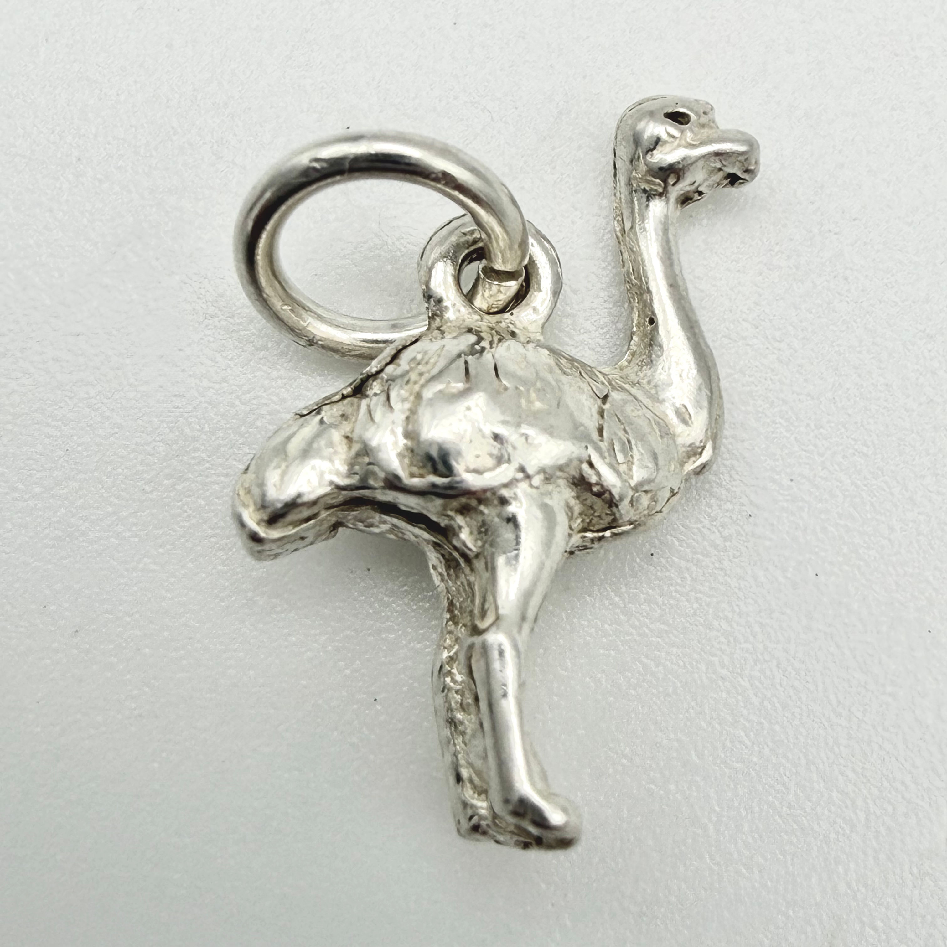 Vintage 925 Sterling Silver Ostrich Emu Charm