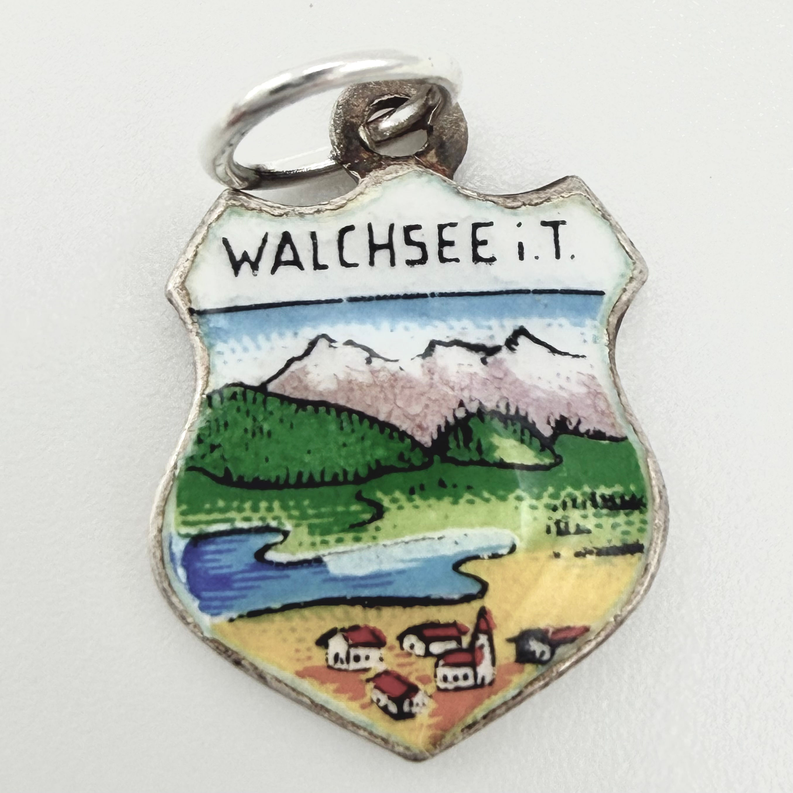Vintage 800 Silver Walchsee Travel Charm