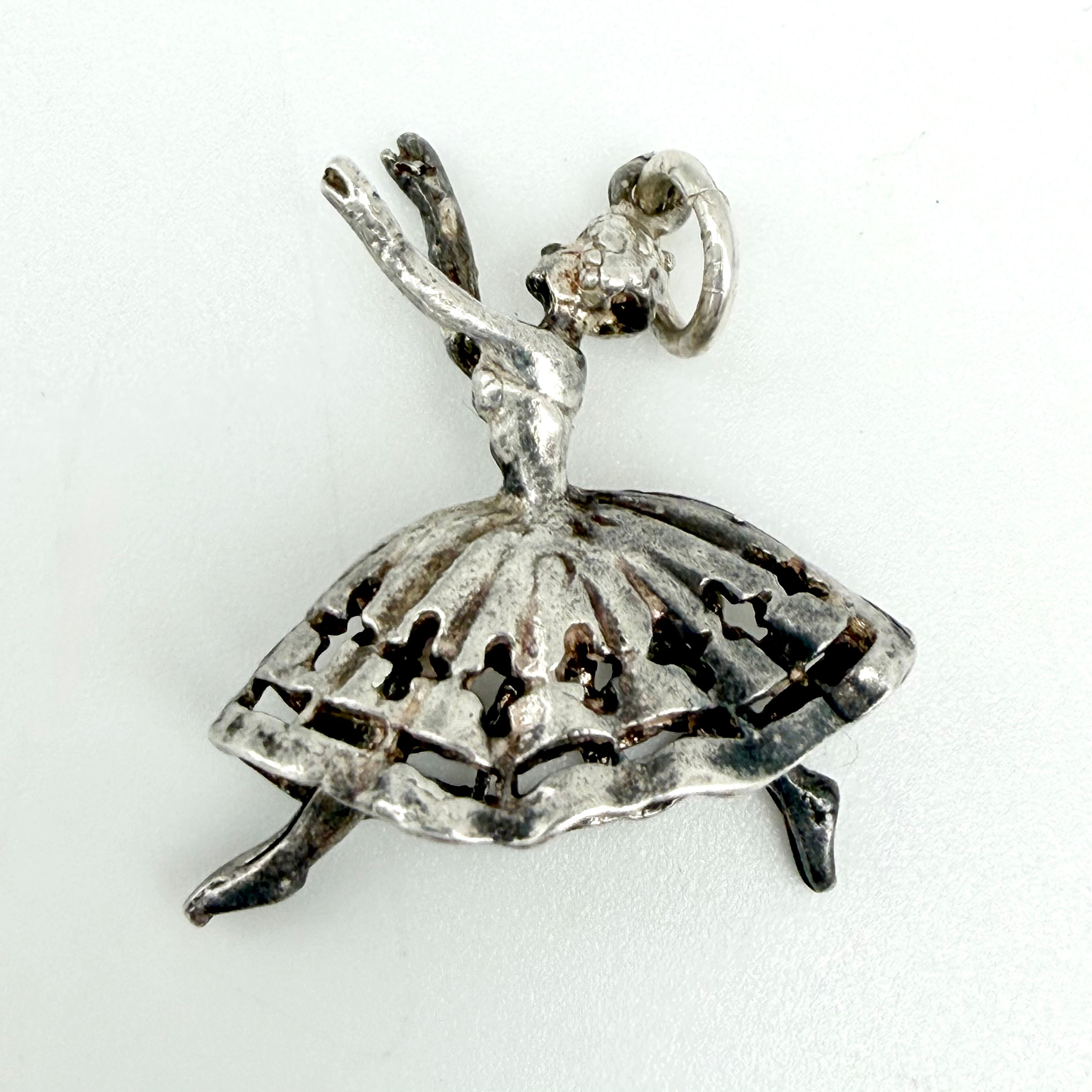 Vintage 925 Sterling Silver Ballerina Charm