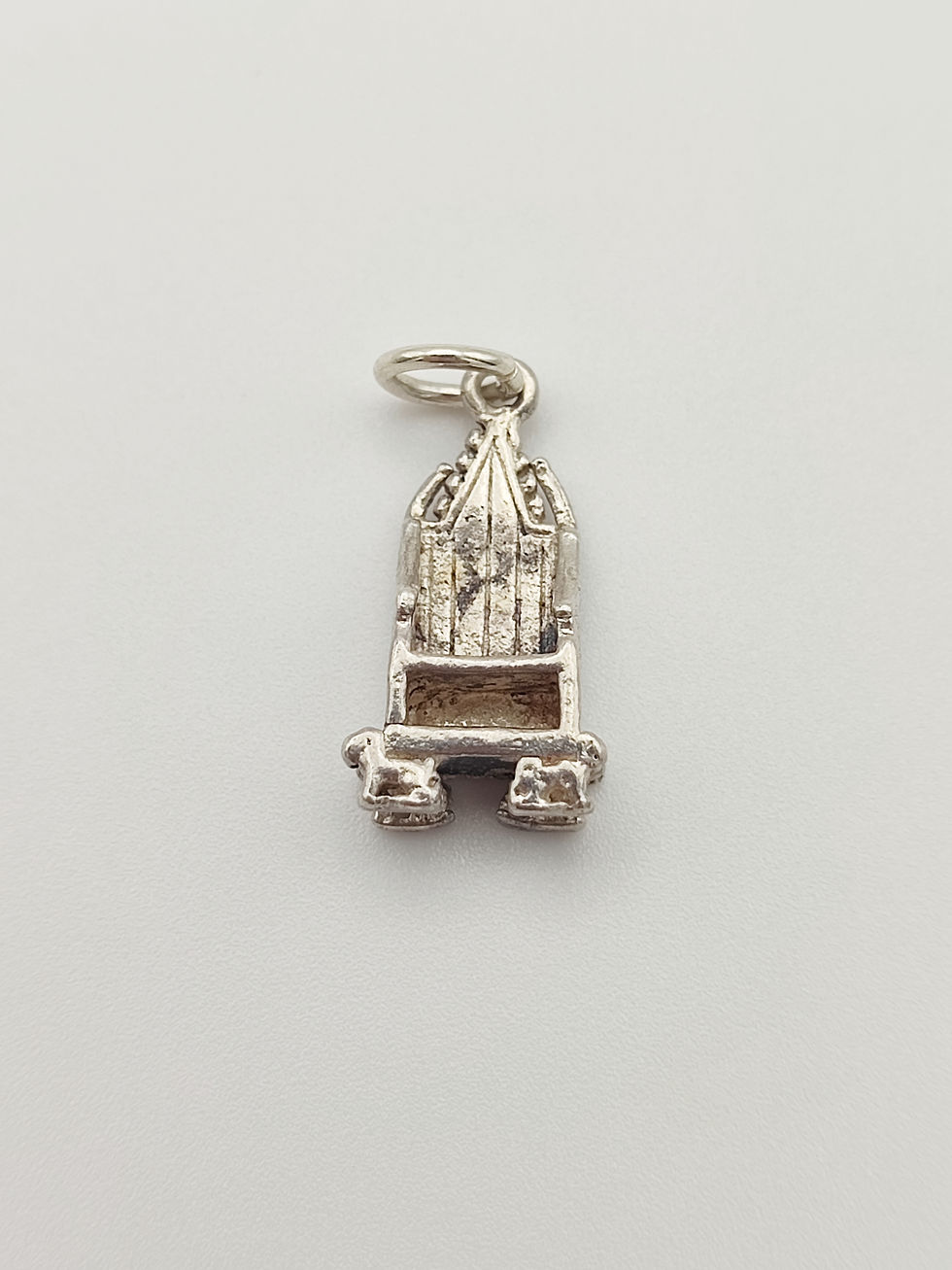 Vintage 925 Sterling Silver Throne Charm