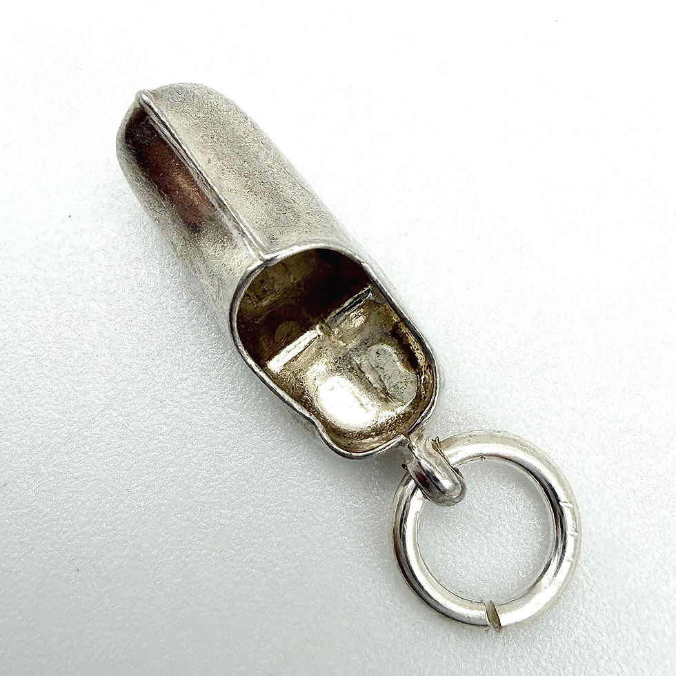 Thumbnail: Vintage 925 Sterling Silver Dutch Clog Charm