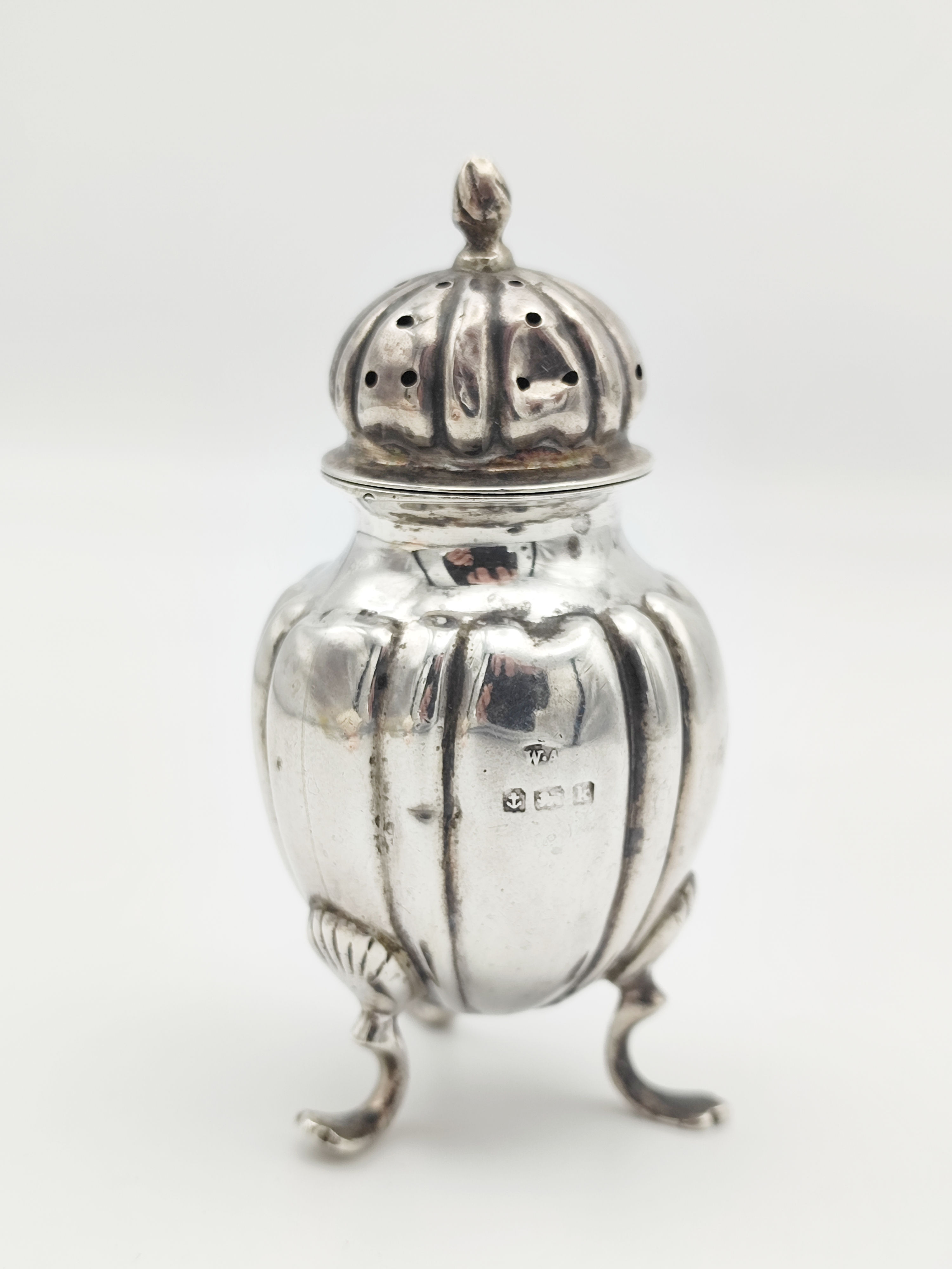 Vintage 925 Sterling Silver Salt / Pepper Shaker