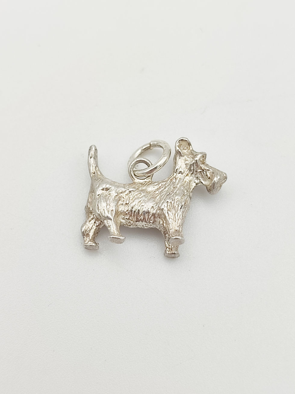 Vintage 925 Sterling Silver Terrier Dog Charm