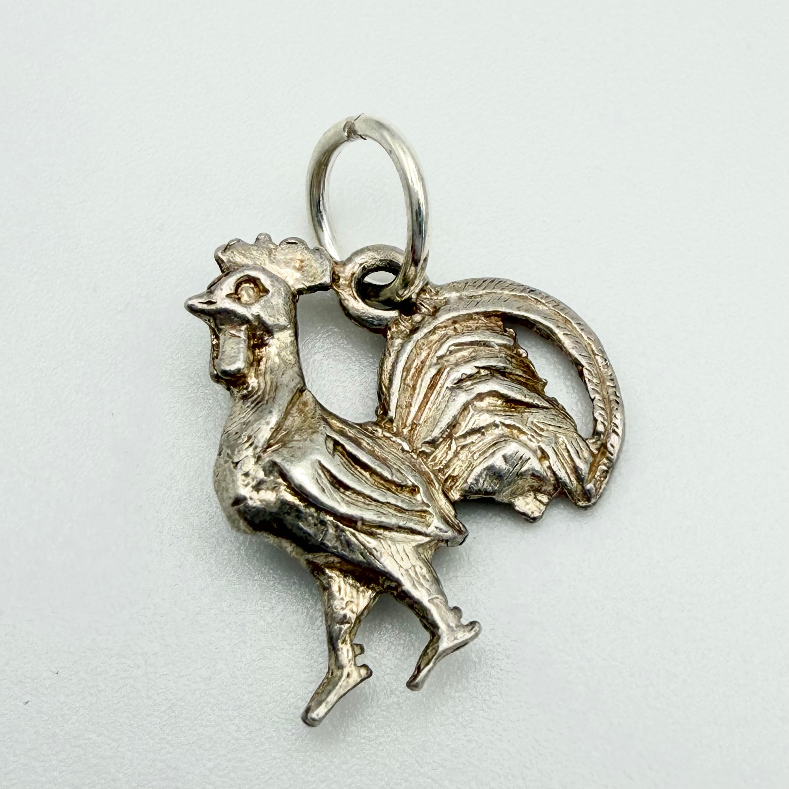 Vintage 925 Sterling Silver Rooster Charm