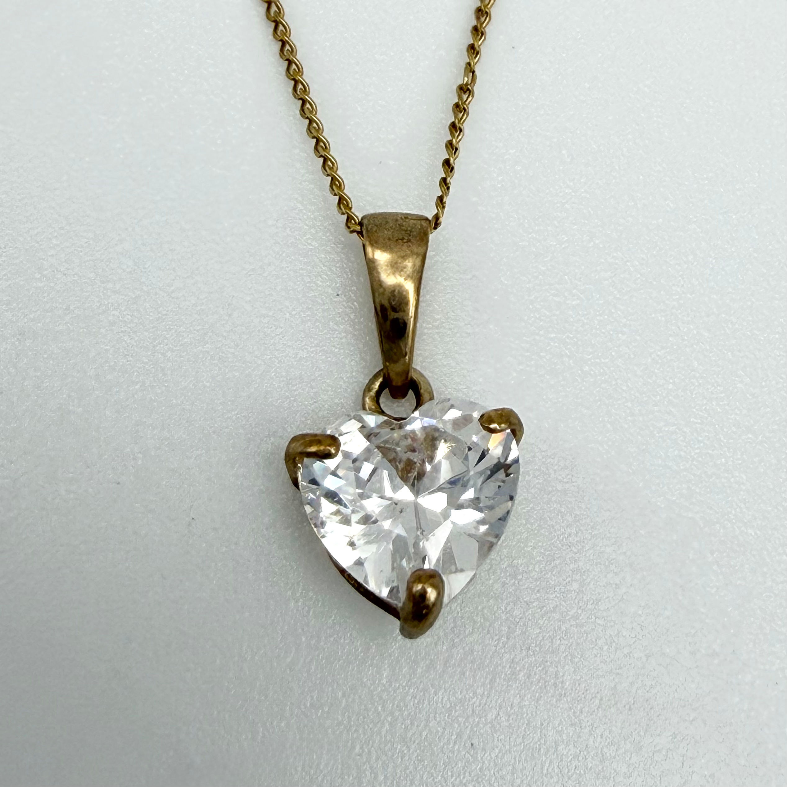 9ct Yellow Gold CZ Necklace