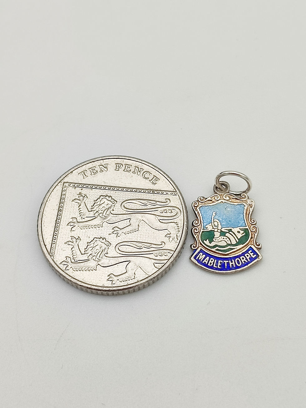 Thumbnail: Vintage 925 Sterling Silver Mablethorpe Travel Charm 