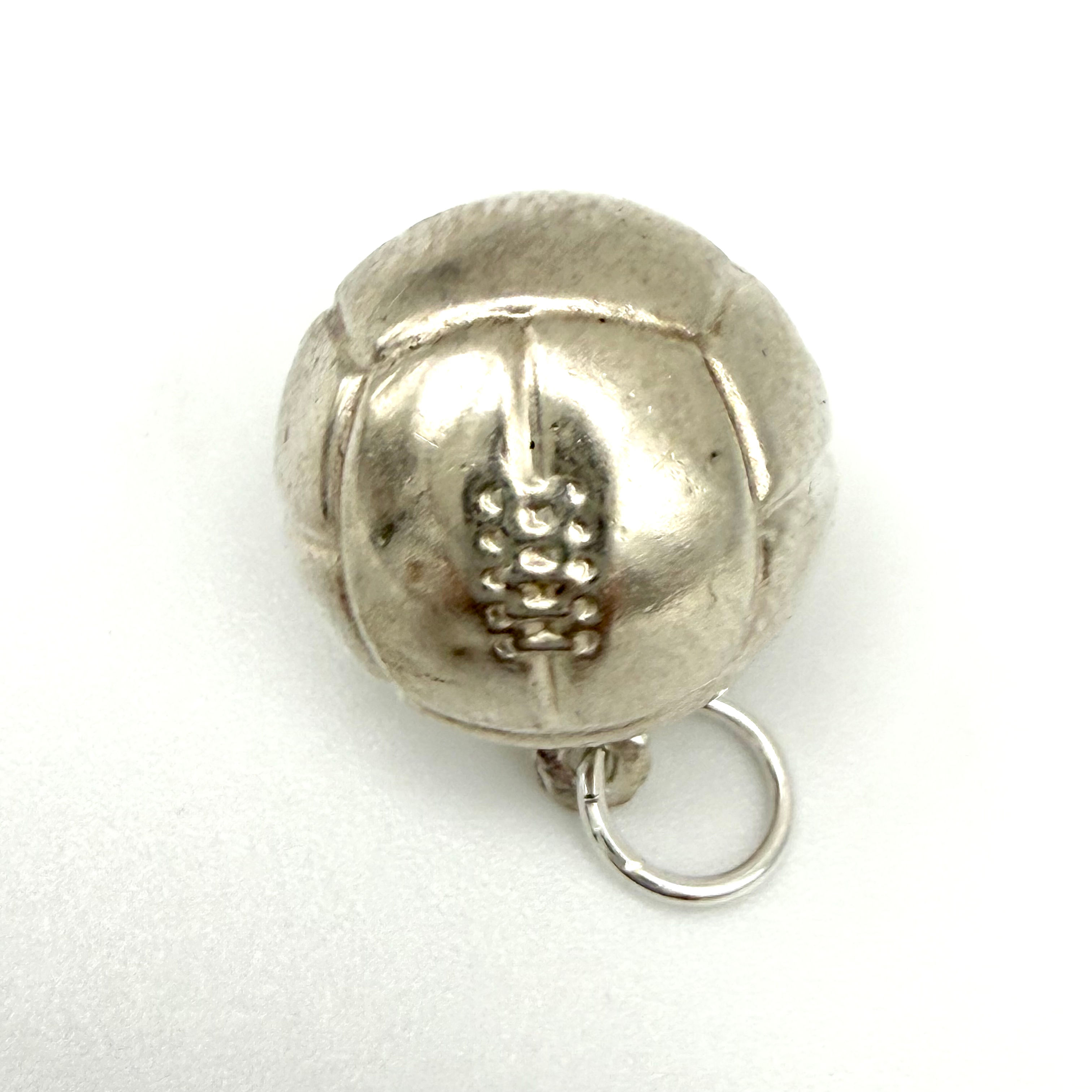 Vintage 925 Sterling Silver Football Charm