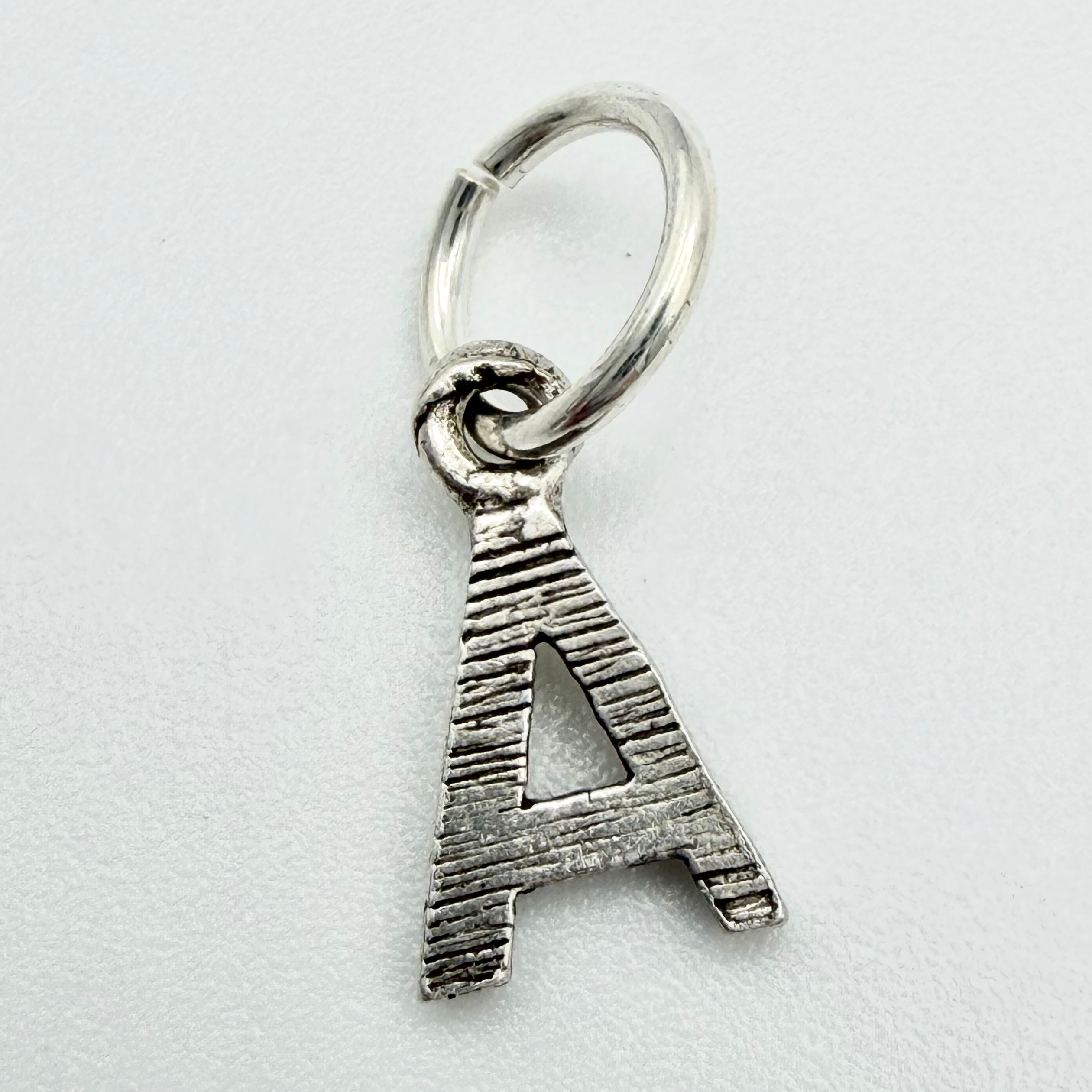 Vintage 925 Sterling Silver Letter A Charm 
