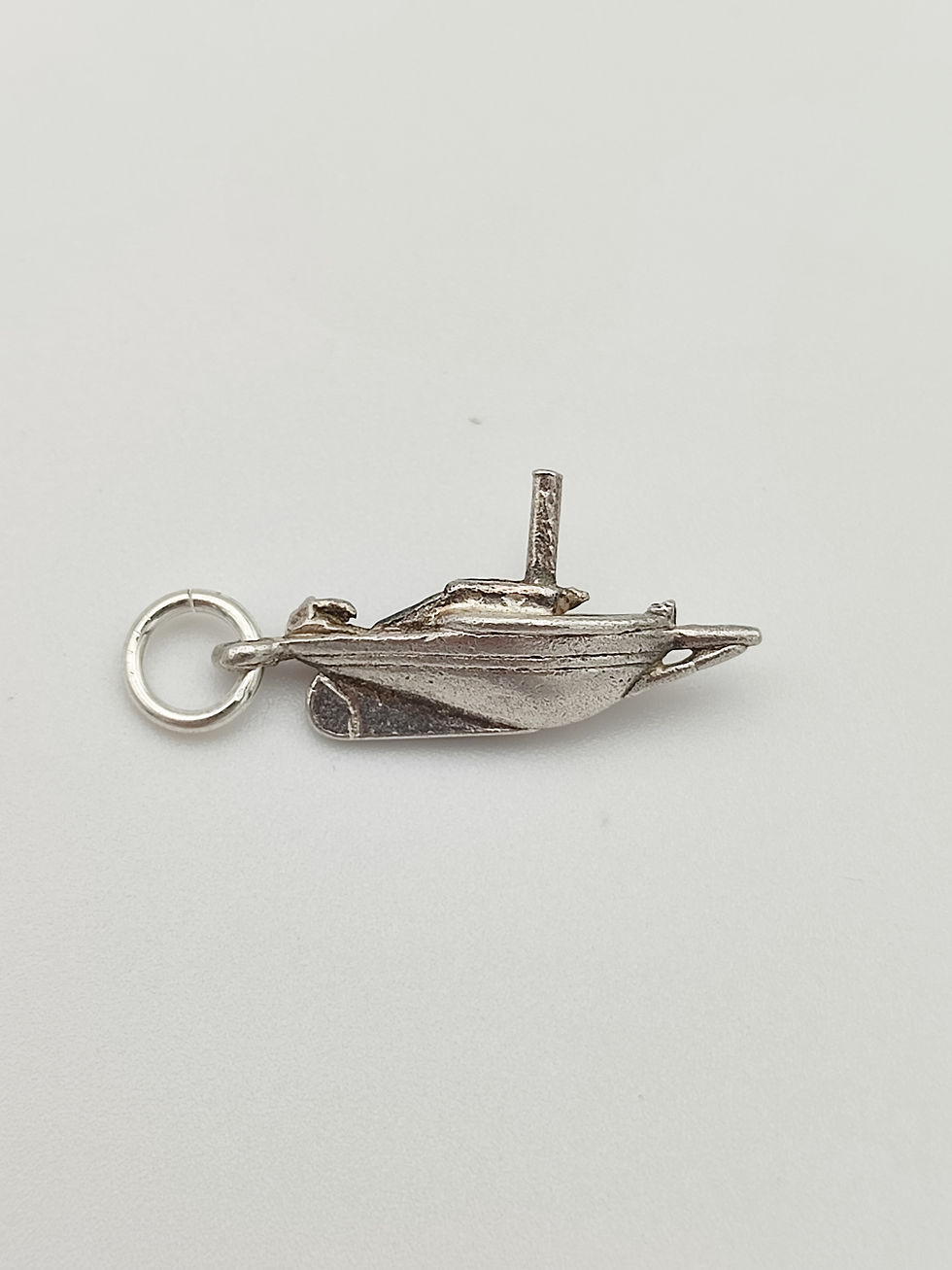 Vintage 925 Sterling Silver Boat Charm.
