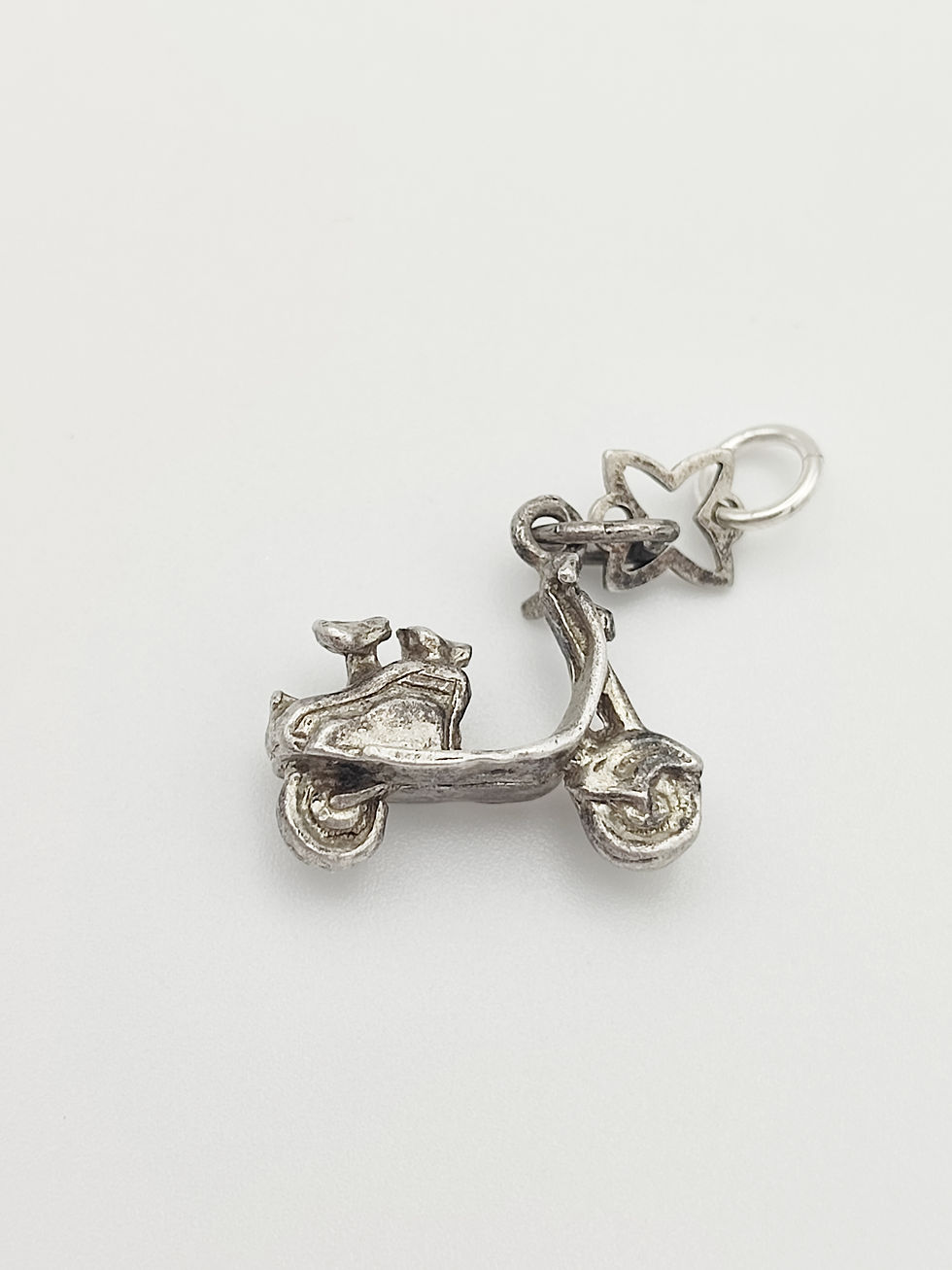Vintage 925 Sterling Silver Scooter Charm.