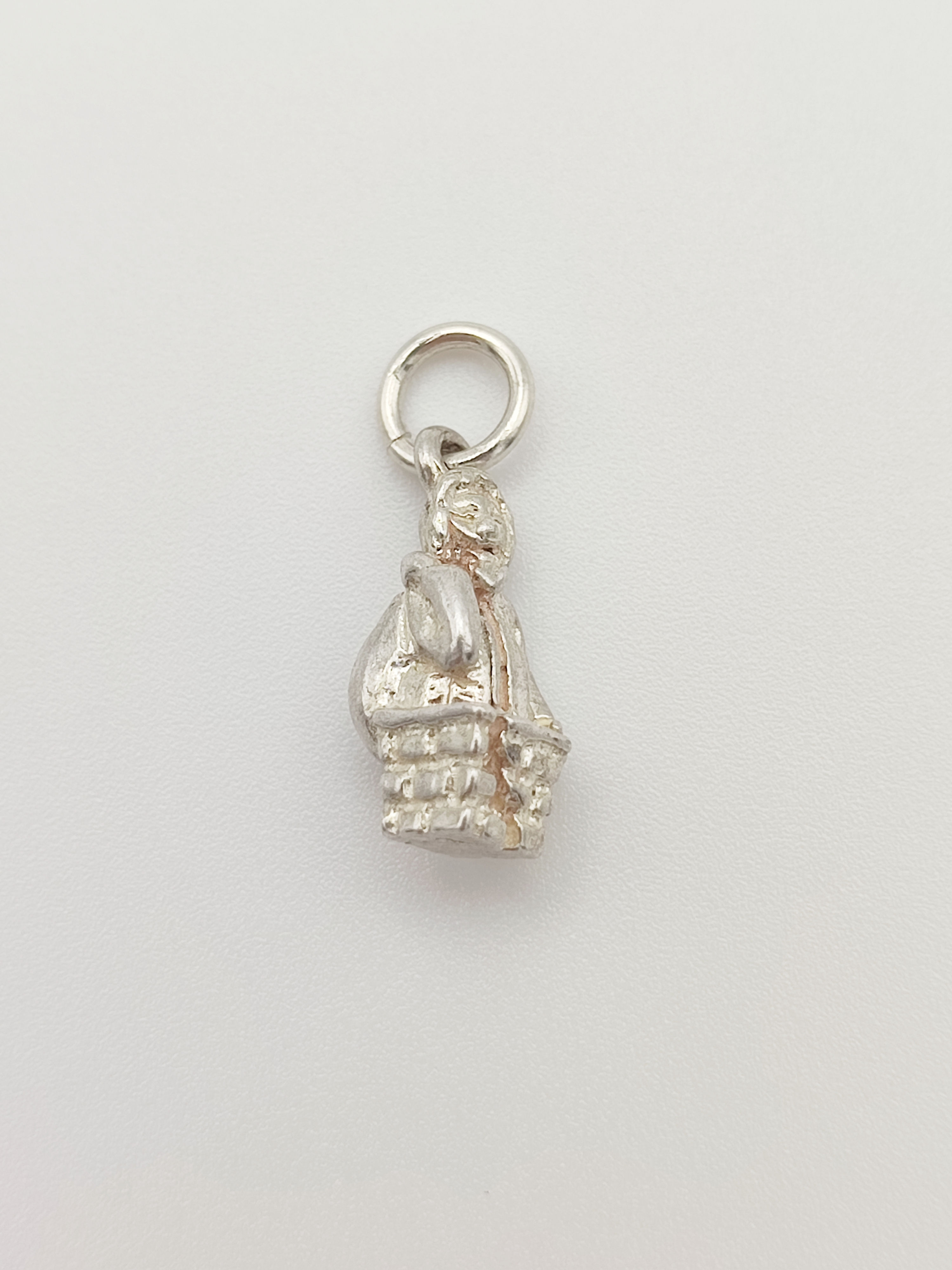 Vintage 925 Sterling Silver Santa Charm.